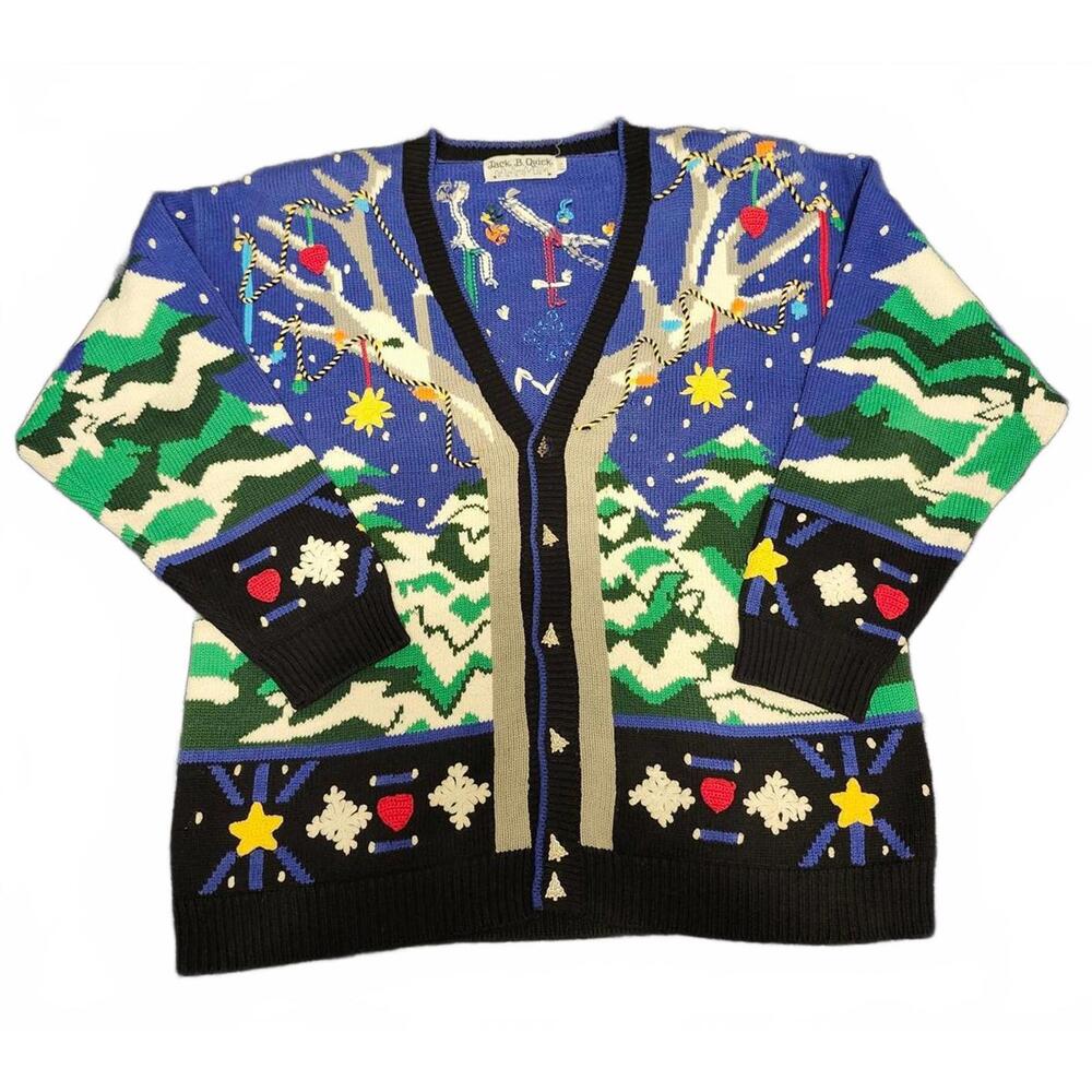 Festive Jack B. Quick Christmas Sweater size large